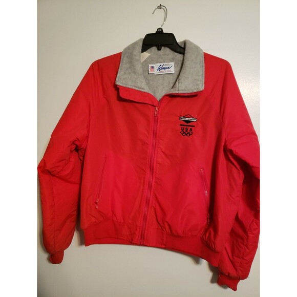 VTG Wiman Briggs & Stratton Olympic Sponsored Bright Red Jacket lined
